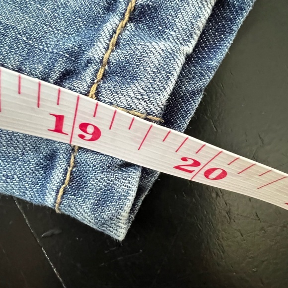 Aitailan Embroidered Flowers Loose Nine Points Jeans - M - Picture 6 of 9